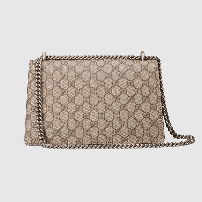 Gucci Dionysus Small GG Supreme Shoulder Bag 400249 Khaki